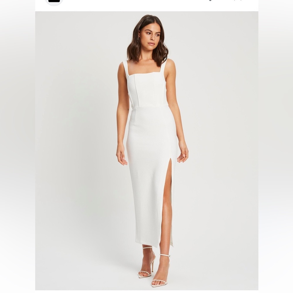 Fame and Partners- white dress